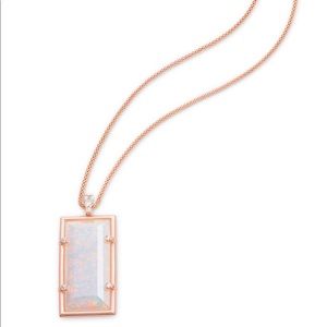 Kendra Scott Resort Rsgld Edith Opal Necklace NWT